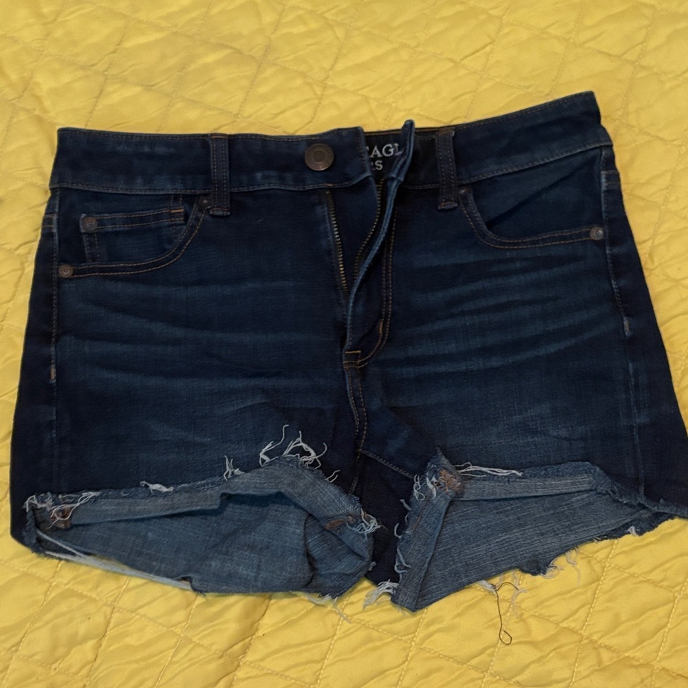 American Eagle Outfitters Dark Blue Denim Shorts